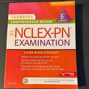 Saunders Comprehensive Review for the NCLEX-PN Examination - Bright Orange Cover